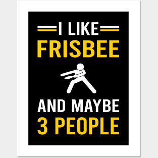 3 People Frisbee Posters and Art